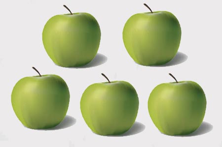 Educating CHildren|Preschool|Maths|colours(secondary)|Five Green Apples