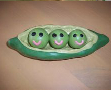 Educating CHildren|Preschool|Art|food|Pea Pod