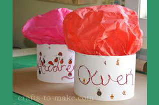 Educating CHildren|Preschool}Kitchen|Art|Chefs Hat